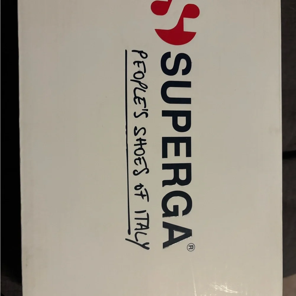 Superga 3854 Court Platform Leather Sneaker White w/Black Heel Tab Men’s 10 NIB - Picture 5 of 5